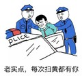 每次扫黄都有你 斗图 搞笑 警察