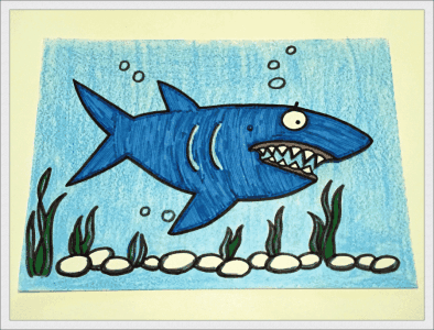 鲨鱼 大嘴 尖牙 可怕
