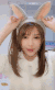 美女 兔耳朵 真可爱 微笑