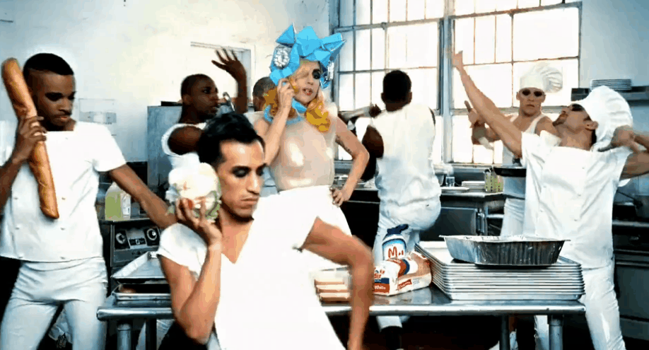 MV lady&gaga telephone 厨师 搞笑 跳舞