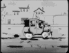 卡通 车 坑坑洼洼的路 街道