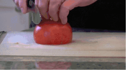 刀工 切番茄 听说这是世界上最爽的视频 强迫症 砧板