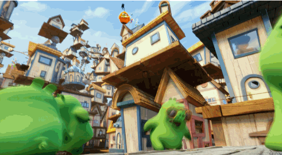 愤怒的小鸟 Angry Birds movie 破土 生长 胡萝卜 城市 街道 膨胀 发酵
