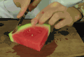 西瓜 水果 切 好吃