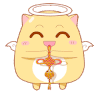 萌宠 点头 笑眯眯 腹黑的天使