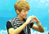 鹿晗 luhan 见过 爱心 哈哈 比心