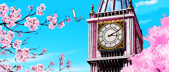 樱花  风筝  钟楼  钟表