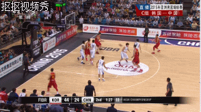 篮球 亚锦赛 中国 韩国 王哲林 转身 对抗 犯规 得分王 超远距离投射 激烈对抗 劲爆体育