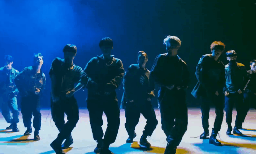 EXO MV monster 刀群舞 整齐 跳舞
