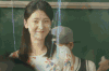 美女 微笑 奶油 开心