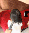 小女孩 厉害了 头发 震惊 搞笑 搞怪