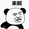 来啊 挑衅 熊猫头 搞怪 逗
