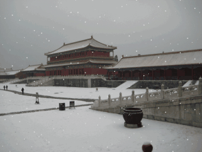 宫殿 漂亮 下雪 寒冷