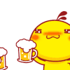 啤酒 舌头 干杯 黄色