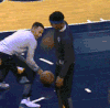 NBA 球员 篮球 球场