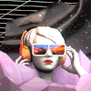 美女 眼镜 火焰 动漫
