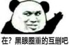 熊猫头 文字表情包 在 黑眼圈重的互删吧 搞笑 沙雕 魔性