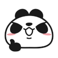 熊猫 脸红 可爱 称赞