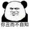 暴漫 熊猫头 你丑 不自知