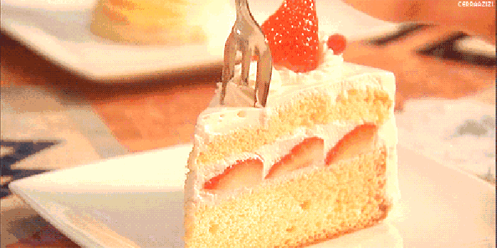 蛋糕 草莓蛋糕 食用