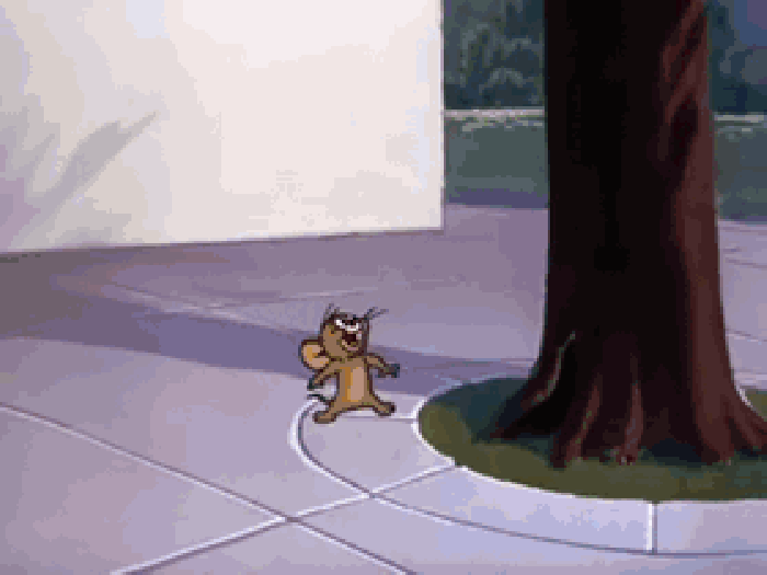 动漫 童年 猫和老鼠  爬树