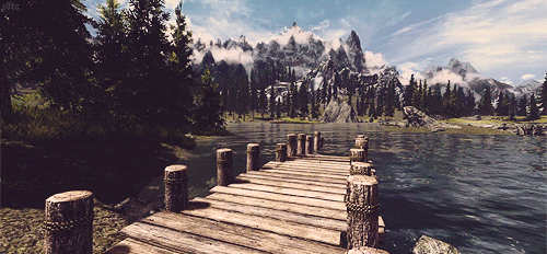 湖 自然 美景 树林 安静