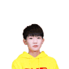 王源 黄衣服 手势 歌手 OK