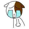 狗狗 伤心 流泪 卡通
