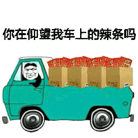 金馆长 货车 卡车 仰望 辣条