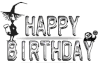 小人 生日快乐 戴帽子 闪烁