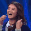 偷笑 兴奋 安以轩 开心 捂嘴 王牌对王牌 综艺