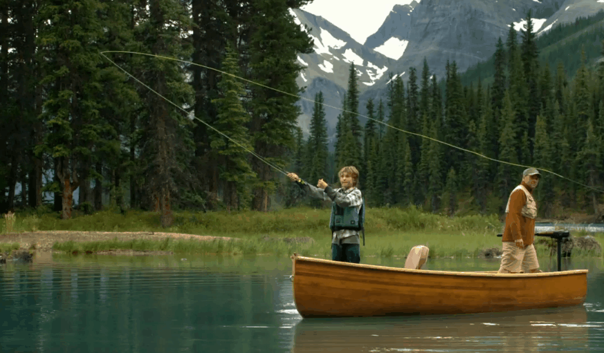 加拿大 慢镜头 森林 湖边 纪录片 钓鱼 风景