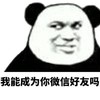熊猫人 斜视 我能成为你 微信好友吗