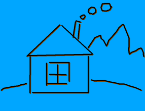 设计 绘画 小屋 寒冷