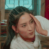 美女 做鬼脸 搞笑 闭眼睛