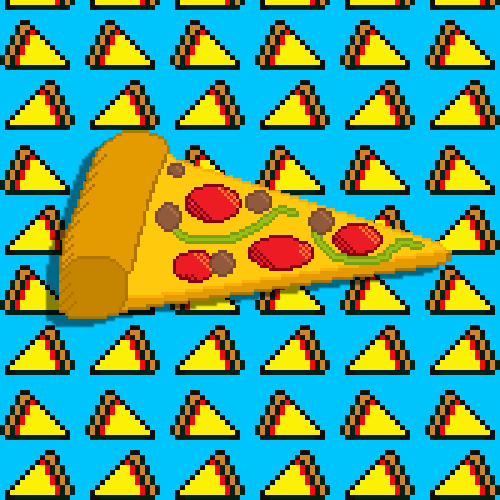 像素 pixel 披萨 食物
