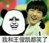 我和王俊凯都笑了  熊猫  小鲜肉   
憨笑   恶搞