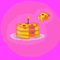 T 蛋糕 生日 比萨饼 像素艺术 我的作品 比萨饼饼 孩子看一看