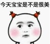 暴漫 文字表情包 今天宝宝是不是很美 逗 搞笑 沙雕