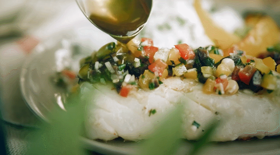 橄榄油 烤鳕鱼 烹饪 美食系列短片 鱼块