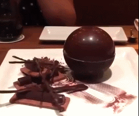 圆球  巧克力  燃烧  融化