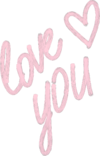 贴纸 卡通 love you 爱你