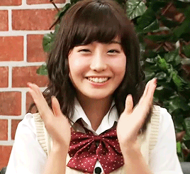 美少女 微笑 兴奋 拍手