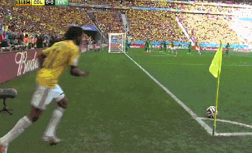 J罗 哥伦比亚 巴西世界杯 破门 科特迪瓦 足球 角球