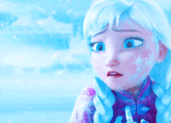 冰雪奇缘 小女孩 银色头发 蓝眼睛