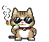 猫咪 萌宠 抽烟 耍酷
