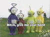 天线宝宝 Teletubbies 可爱 牵手