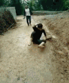 搞笑 逗逼 小心地滑 娱乐