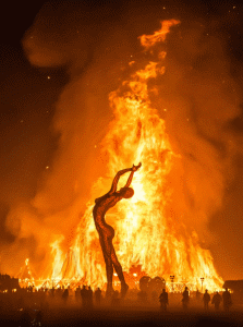 火 雕像 燃烧的雕像 火焰 艺术的化身 Troy Plota