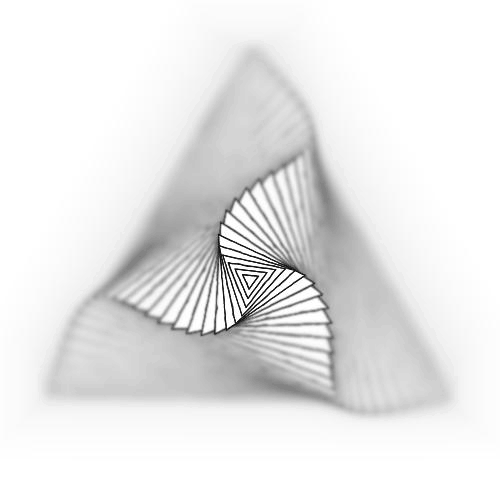 图形 黑白 线条 三角